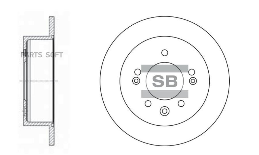 

Торм.Диск Зад. Sangsin brake арт. SD1020