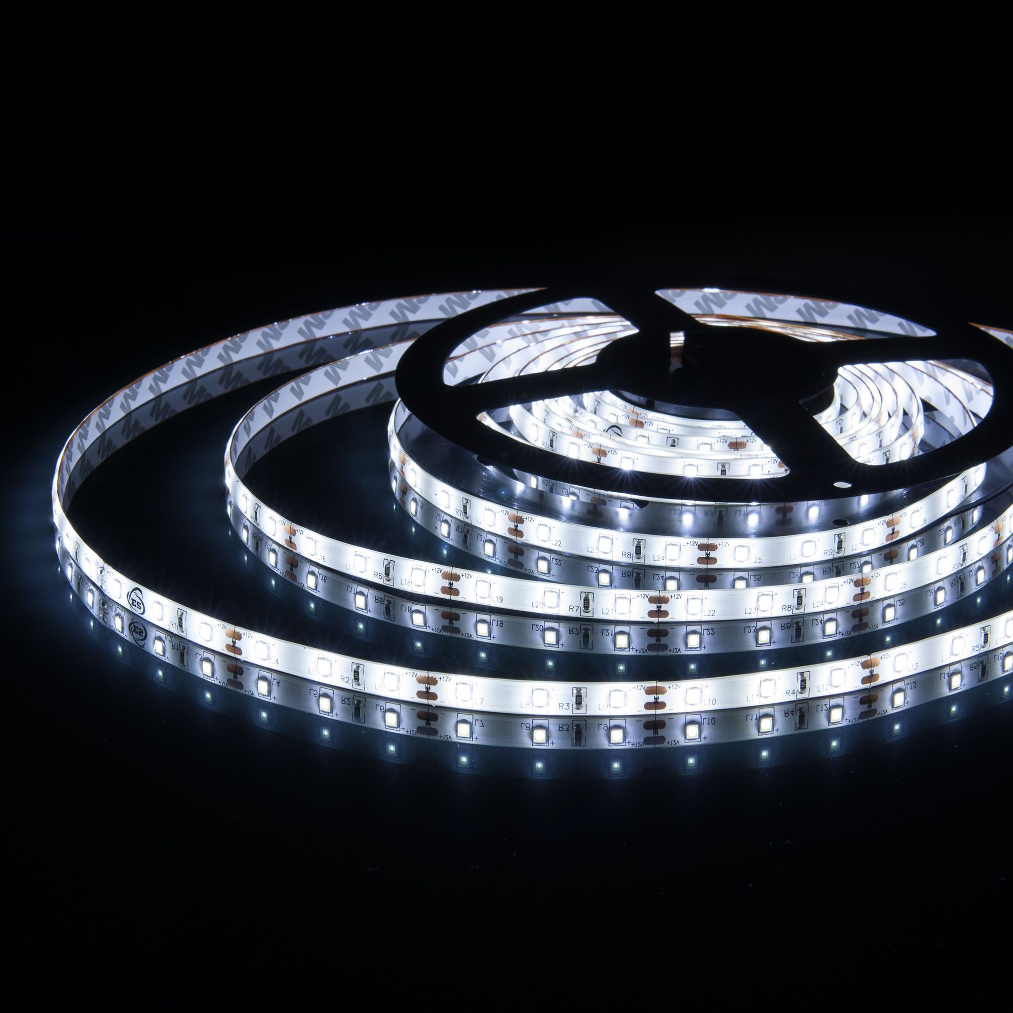 фото Светодиодная лента 24 в 4,8 вт/м 60 led/м 2835 ip65, холодный белый 6500k, 5 м elektrostandard