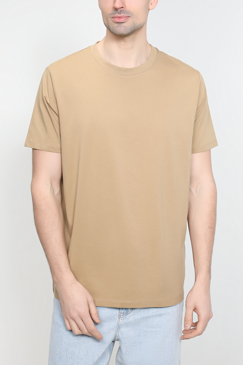 

Футболка мужская Esprit Casual 993EE2K307 бежевая M, Бежевый, 993EE2K307