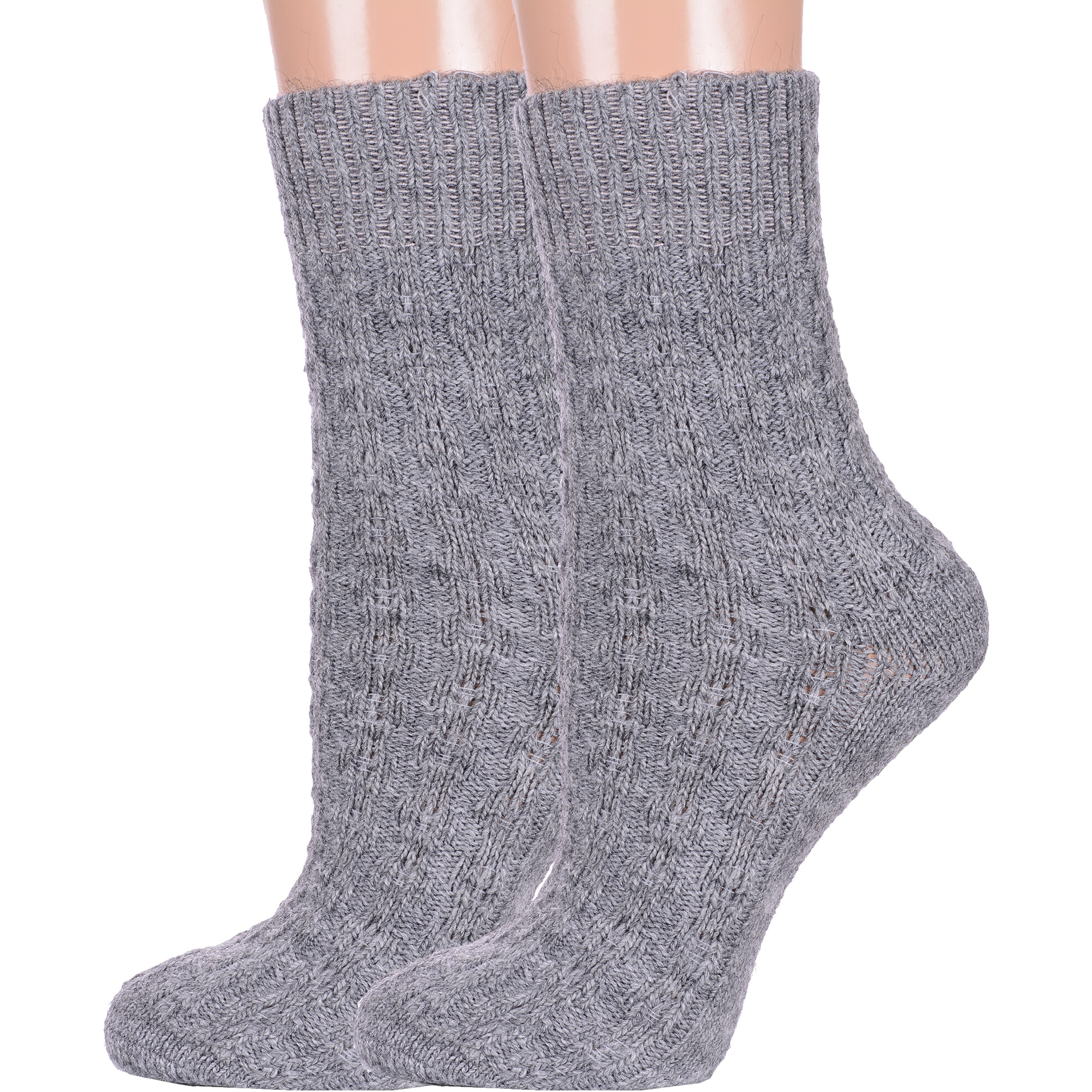 Комплект носков женских Rusocks 2-Ж-185 серых 23-25, 2 пары
