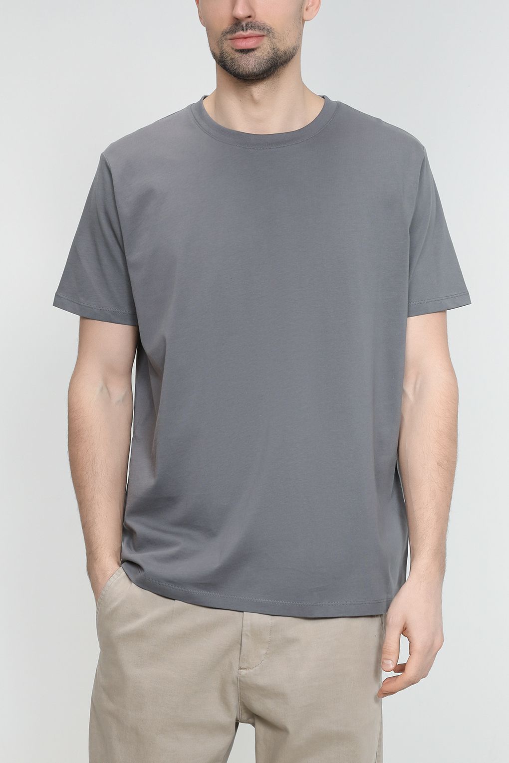 

Футболка мужская Esprit Casual 993EE2K307 серая M, Серый, 993EE2K307
