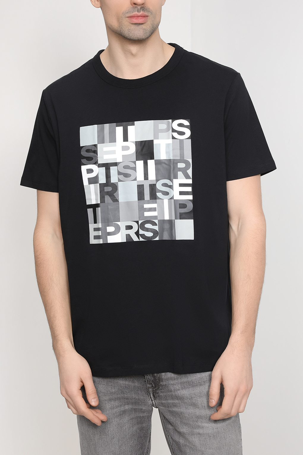 

Футболка мужская Esprit Casual 013EE2K304 черная M, Черный, 013EE2K304