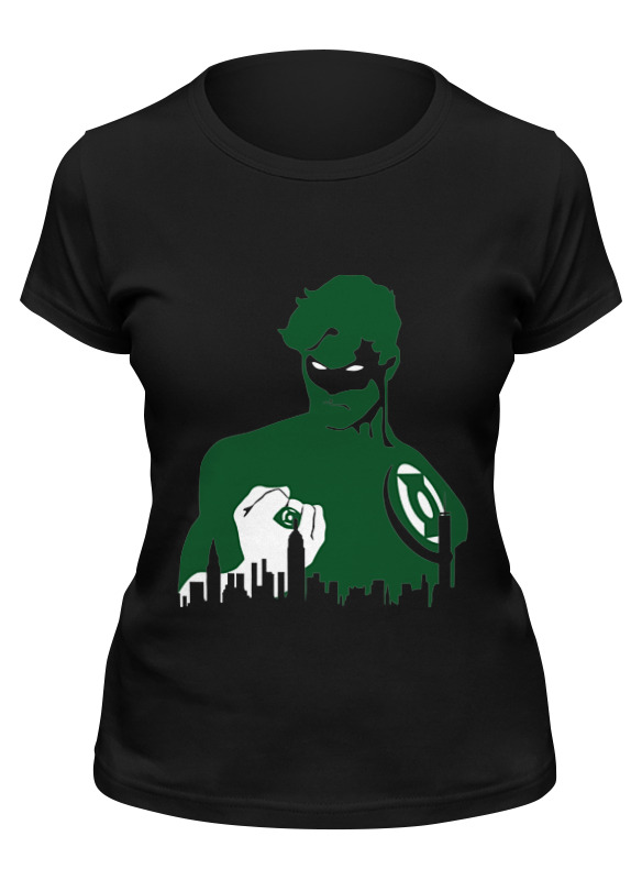 

Футболка женская Printio Зеленый фонарь (green lantern) черная XL, Черный, Зеленый фонарь (green lantern)