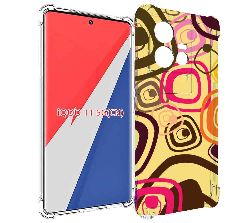 

Чехол MyPads абстракция-на-желтом-фоне для Vivo iQOO 11, Прозрачный, Tocco