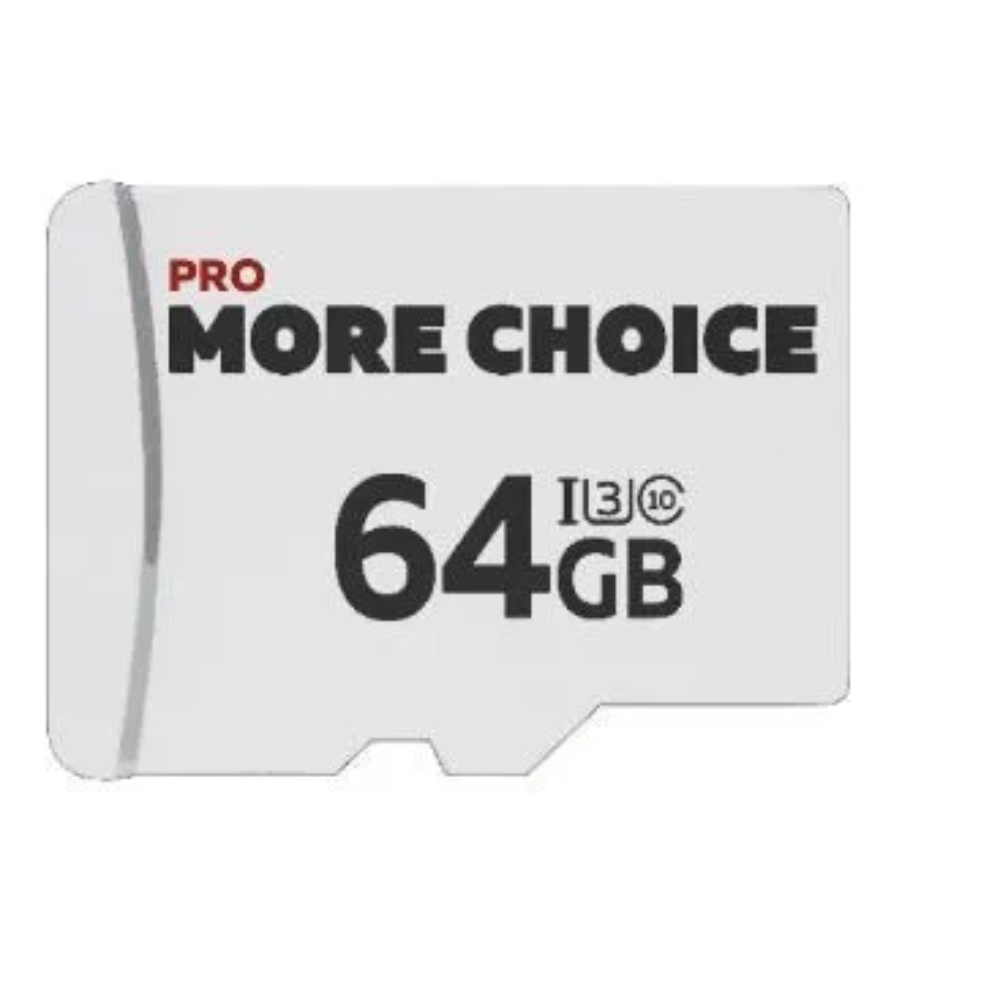 Карта памяти More Choice Micro SD 64Гб MC64-V30 (MC64-V30 Black White)