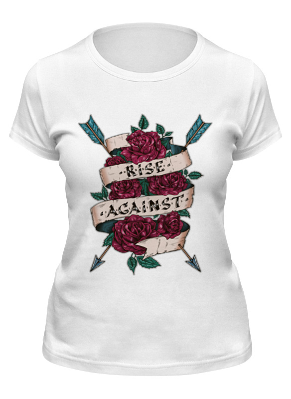 

Футболка женская Printio Rise against белая M, Белый, Rise against