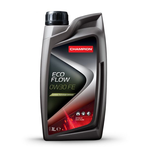 

Моторное масло Champion синтетическое Eco Flow 0W30 Fe, Acea: A3/B4-12, Api: Sm/Cf 0W30 1л