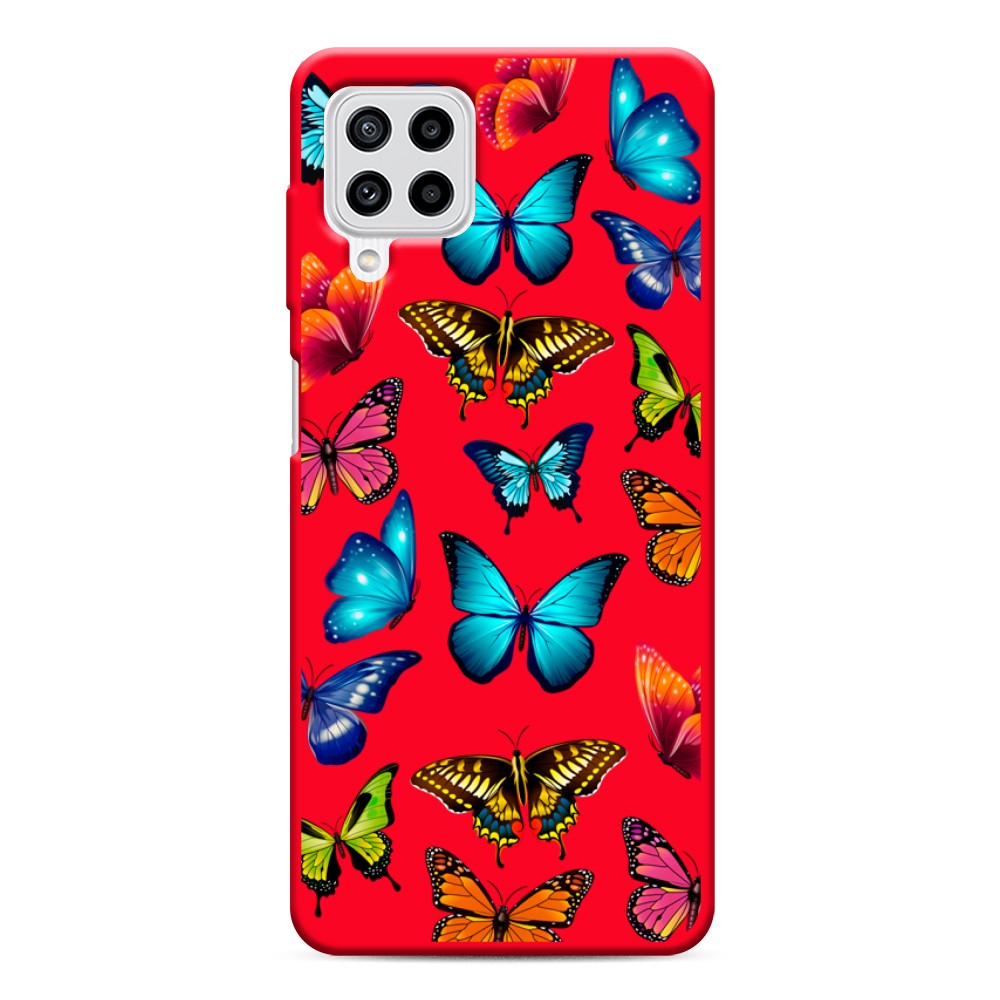 

Матовый силиконовый чехол "Звездочки графика белая" на Samsung Galaxy M21, Звездочки графика белая