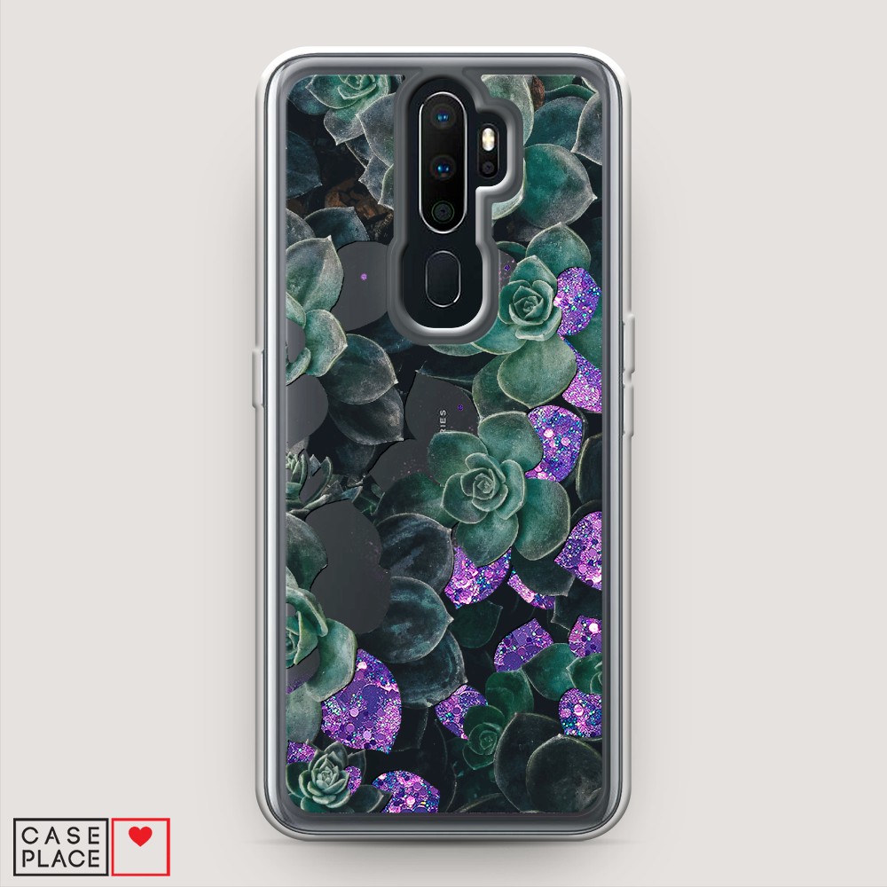 

Чехол Awog на Oppo A5/A9 2020 "Сукуленты цветные", Разноцветный, 251992-1