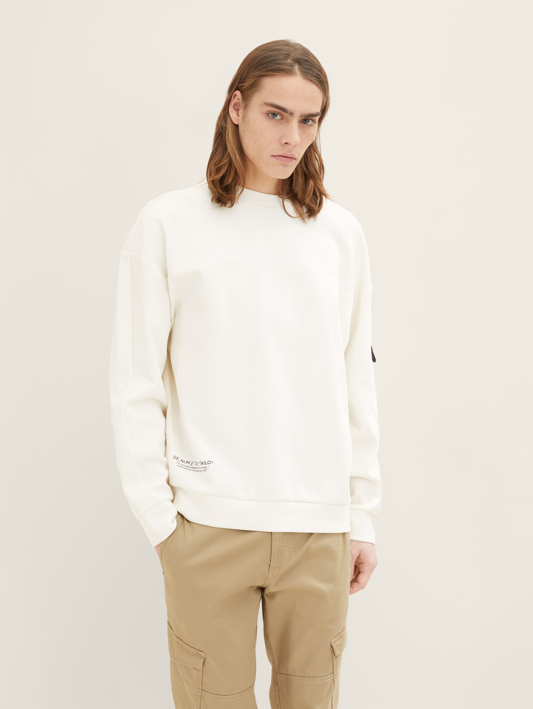 

Свитшот мужской TOM TAILOR 1035664 белый XL, 1035664