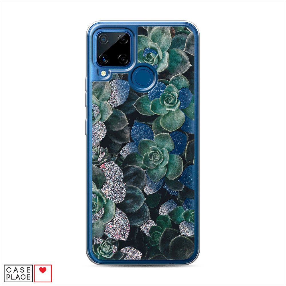 

Чехол Awog на Realme C15 "Сукуленты цветные", Разноцветный, 255091-1