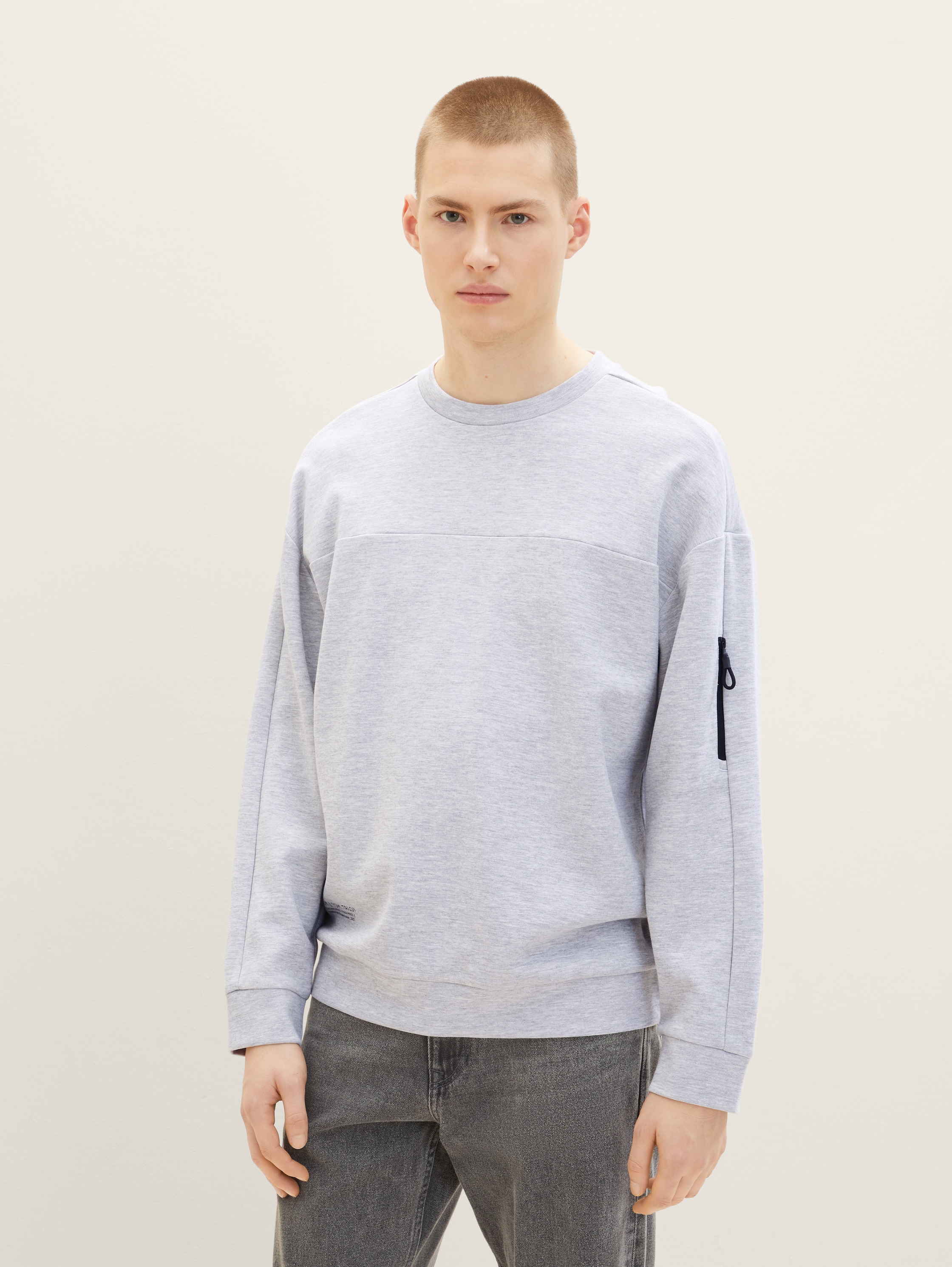 

Свитшот мужской TOM TAILOR 1035664 серый 2XL, 1035664