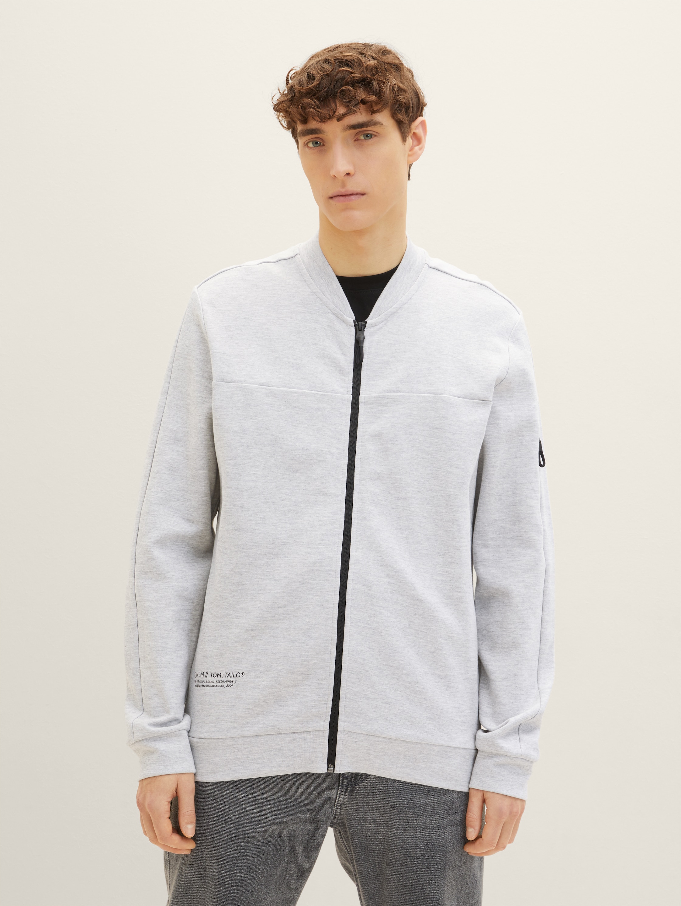 

Толстовка мужская TOM TAILOR 1035663 серая XL, Серый, 1035663