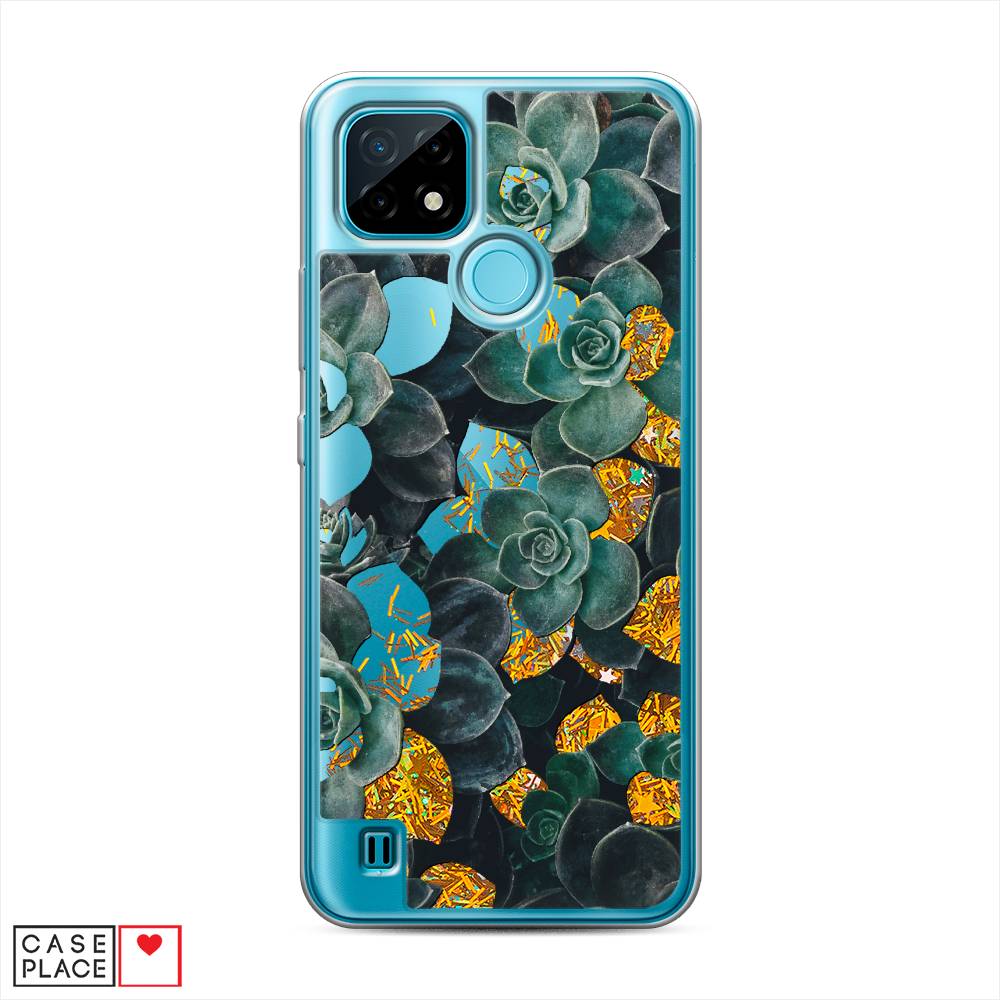 

Чехол Awog на Realme C21 "Сукуленты цветные", Разноцветный, 254990-1