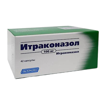 Купить Итраконазол капсулы 100 мг 42 шт., Биоком ЗАО