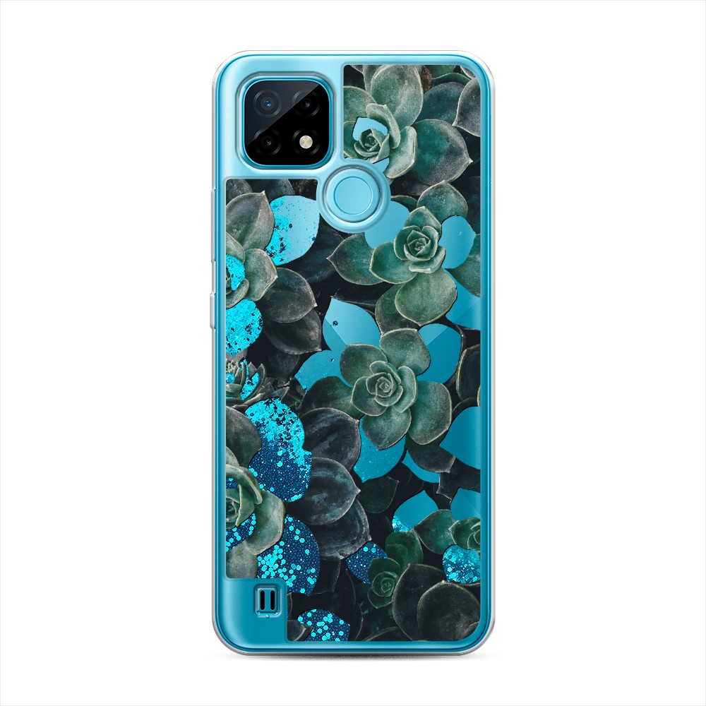 

Чехол Awog на Realme C21 "Сукуленты цветные", Разноцветный, 254993-1