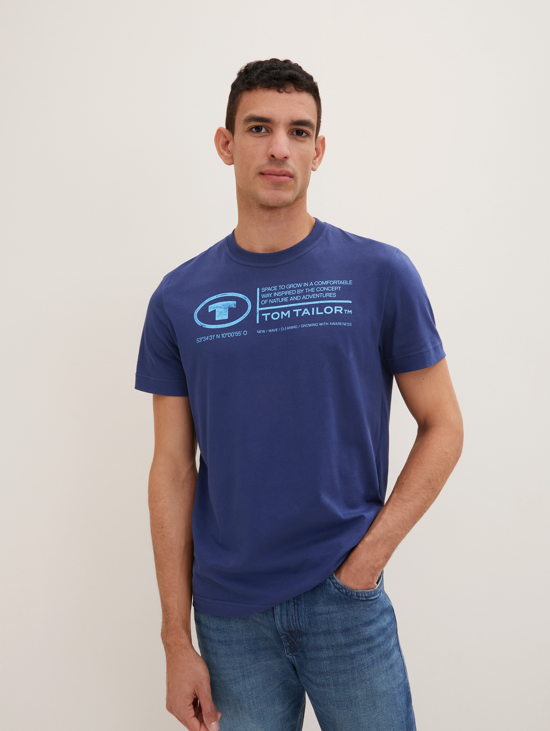 

Футболка мужская TOM TAILOR 1035611 синяя 3XL, 1035611