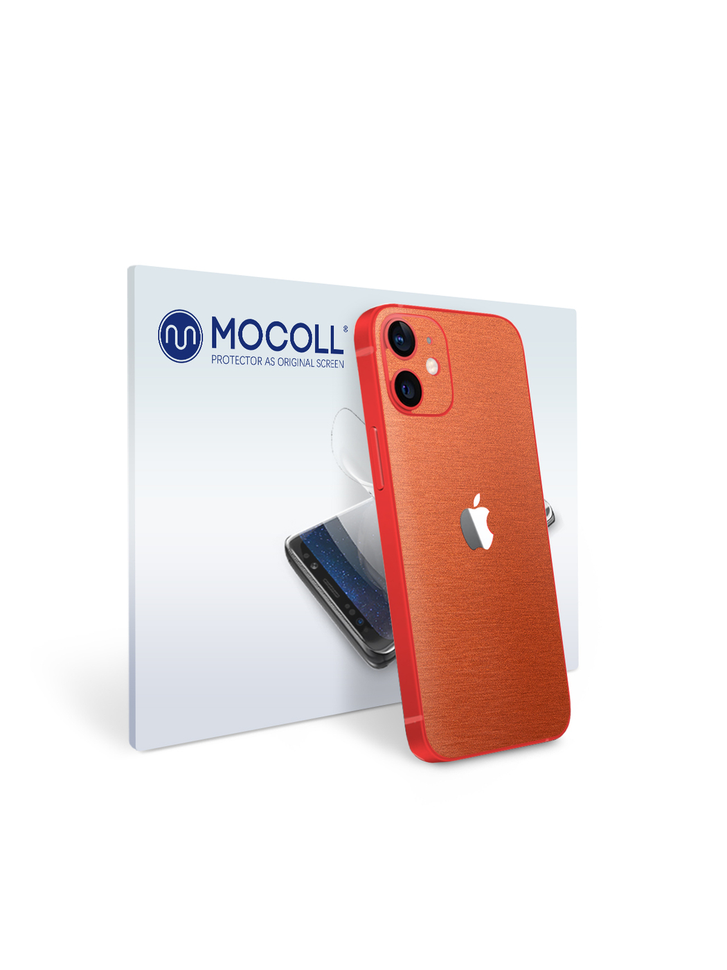 

Пленка защитная MOCOLL для задней панели (Half Cover) Apple iPhone 12 Металлик Оранжевый