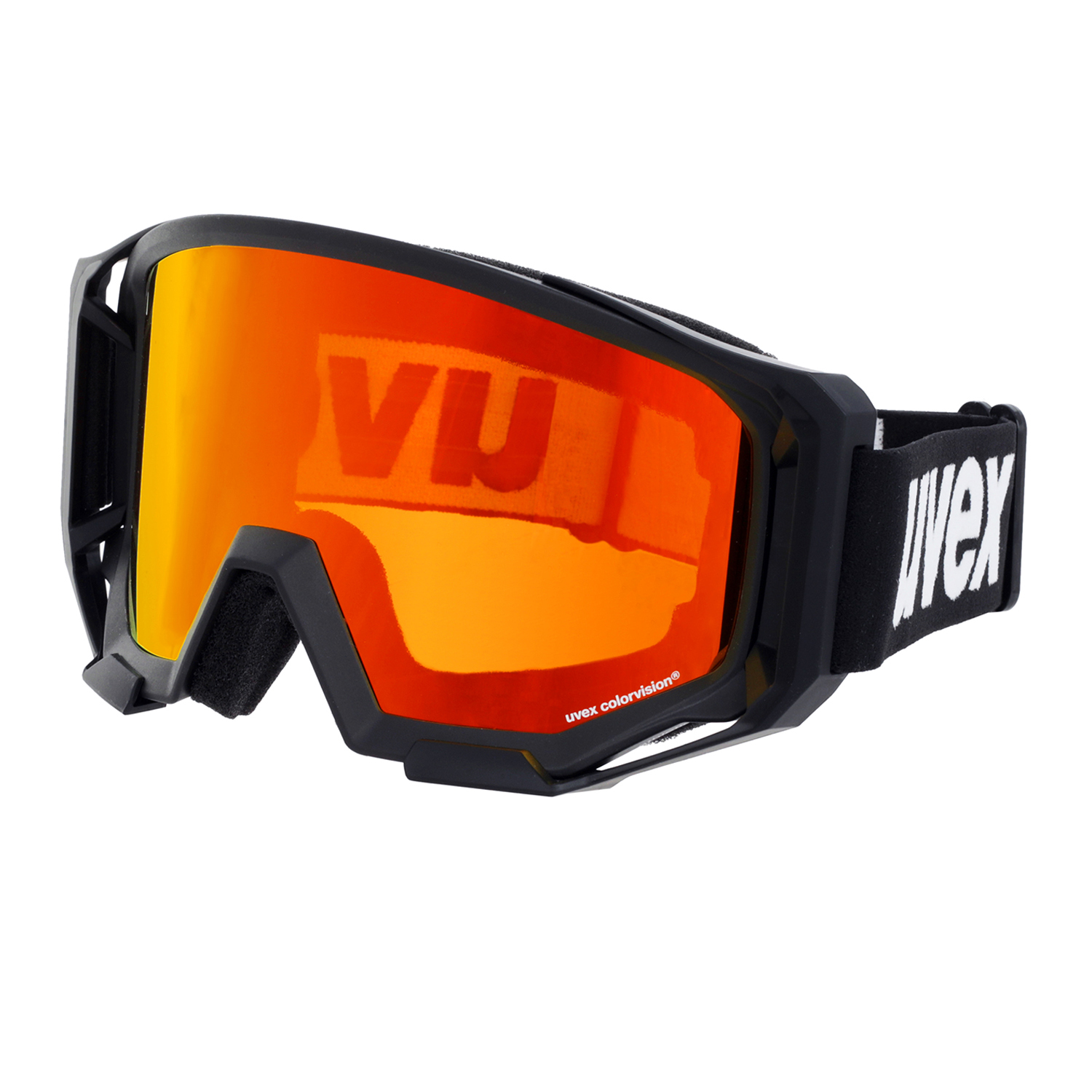 фото Очки горнолыжные uvex 2022-23 athletic cv black red/mir red