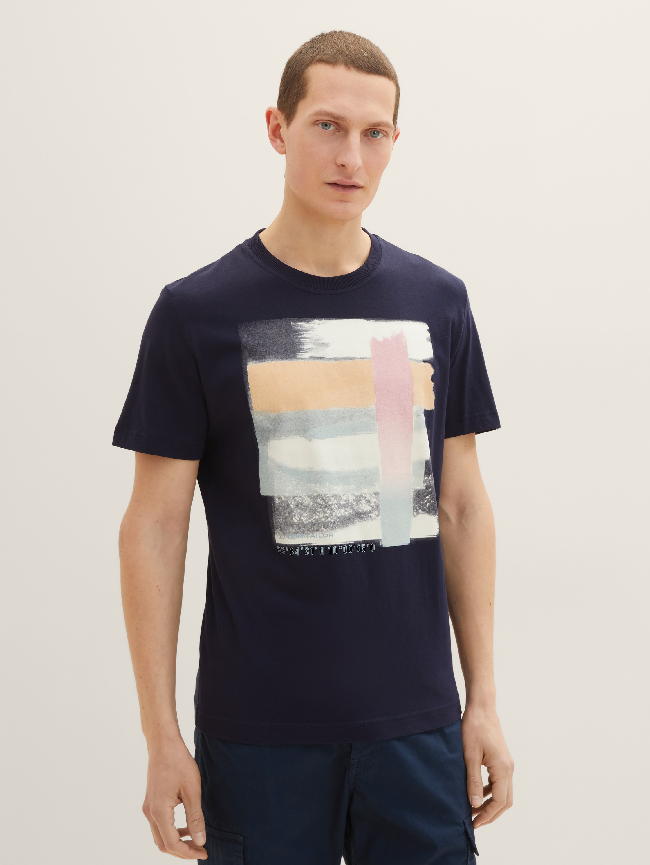 

Футболка мужская TOM TAILOR 1035556 синяя 3XL, 1035556