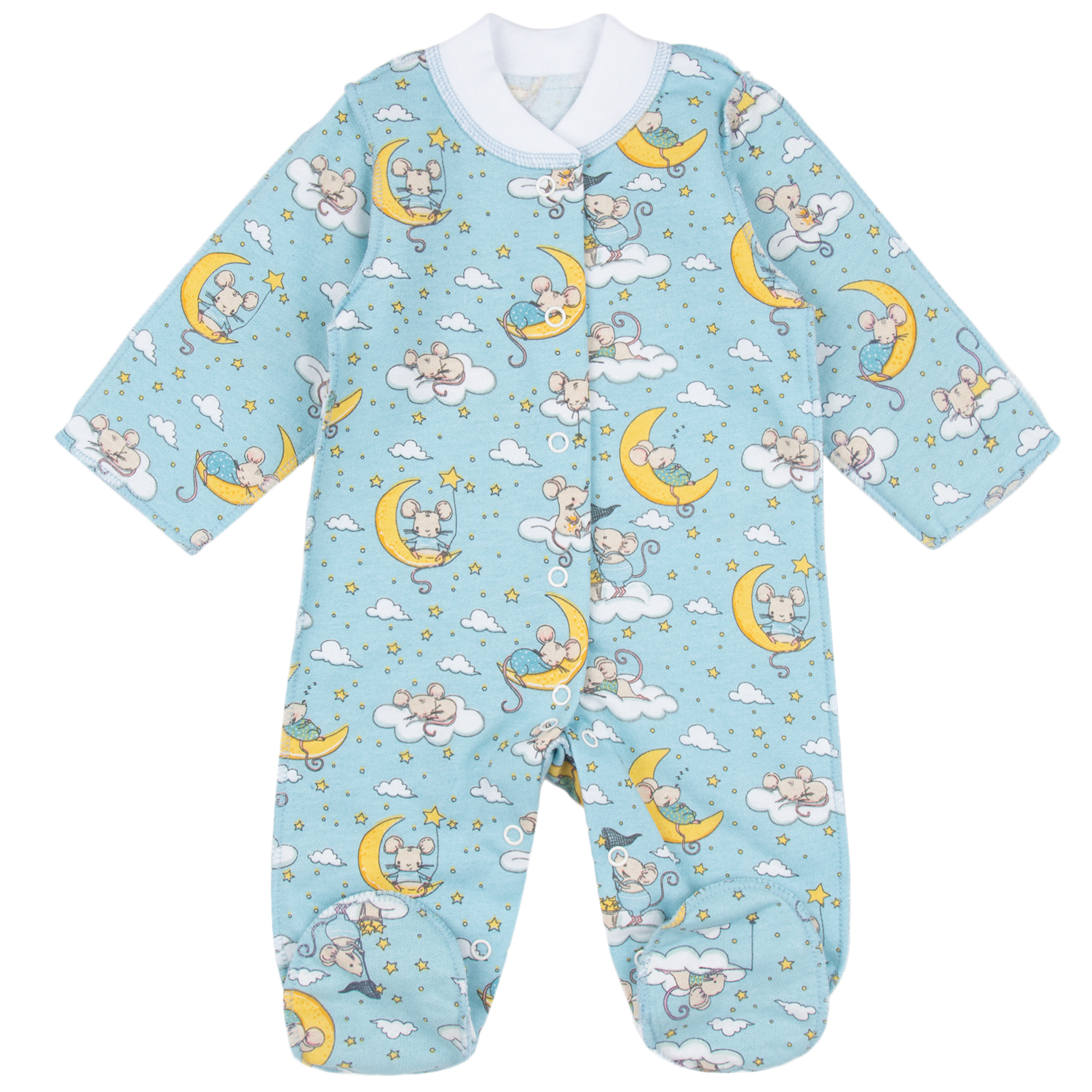 фото Комбинезон leader kids newborn, цвет: голубой р.56