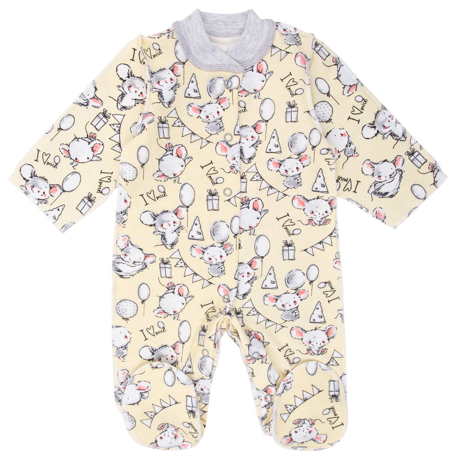 фото Комбинезон leader kids newborn, цвет: желтый р.50