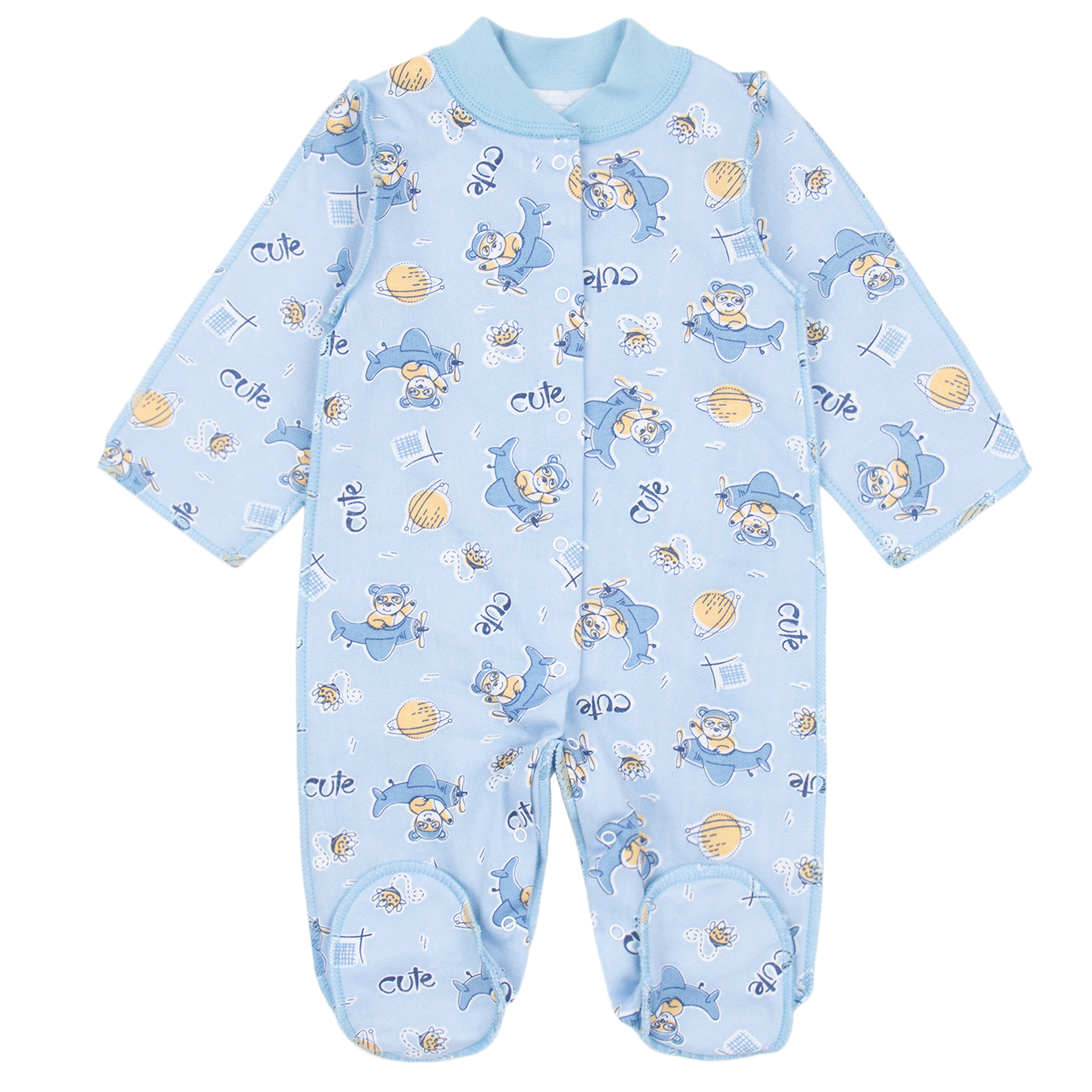 фото Комбинезон leader kids newborn, цвет: голубой р.50