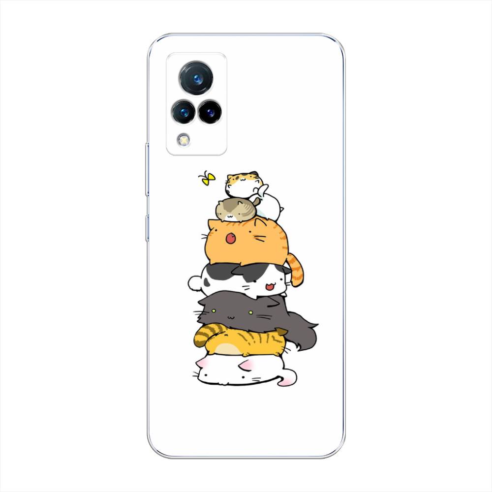 

Чехол Awog на Vivo V21 "Бутерброд из котиков", Разноцветный, 264350-10