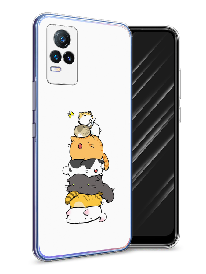 

Чехол Awog на Vivo V21e 4G "Бутерброд из котиков", Разноцветный, 264550-10