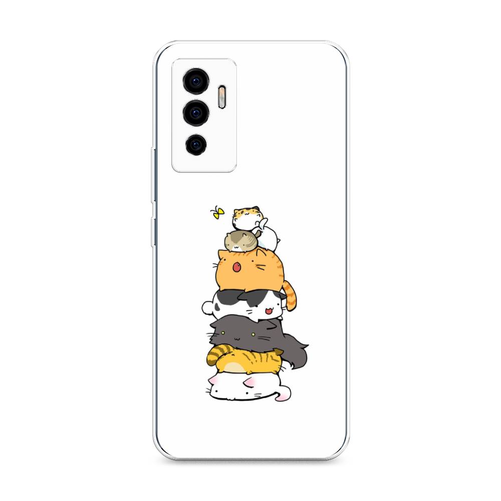 

Чехол Awog на Vivo V23e/Y75 4G "Бутерброд из котиков", Разноцветный, 265950-10