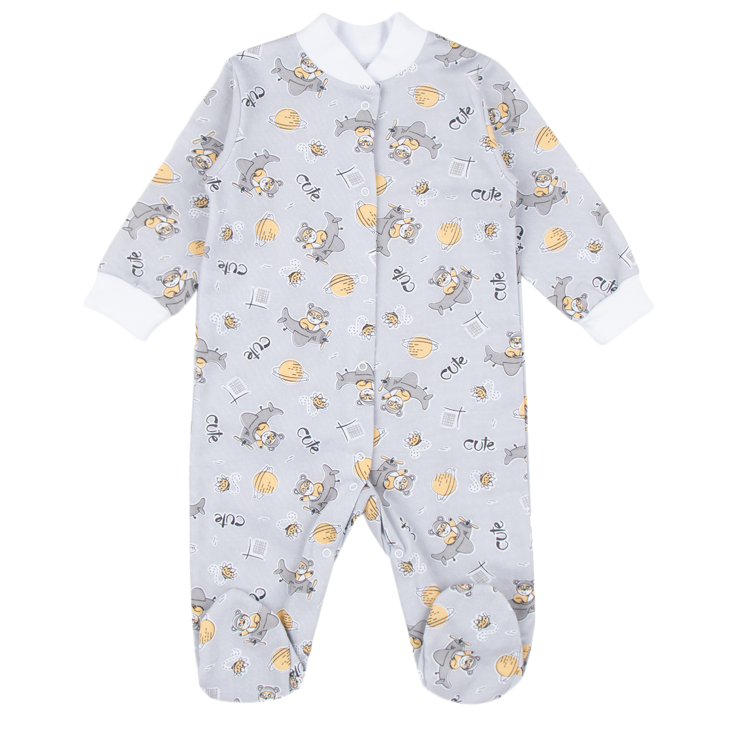 фото Комбинезон leader kids newborn, цвет: серый р.68