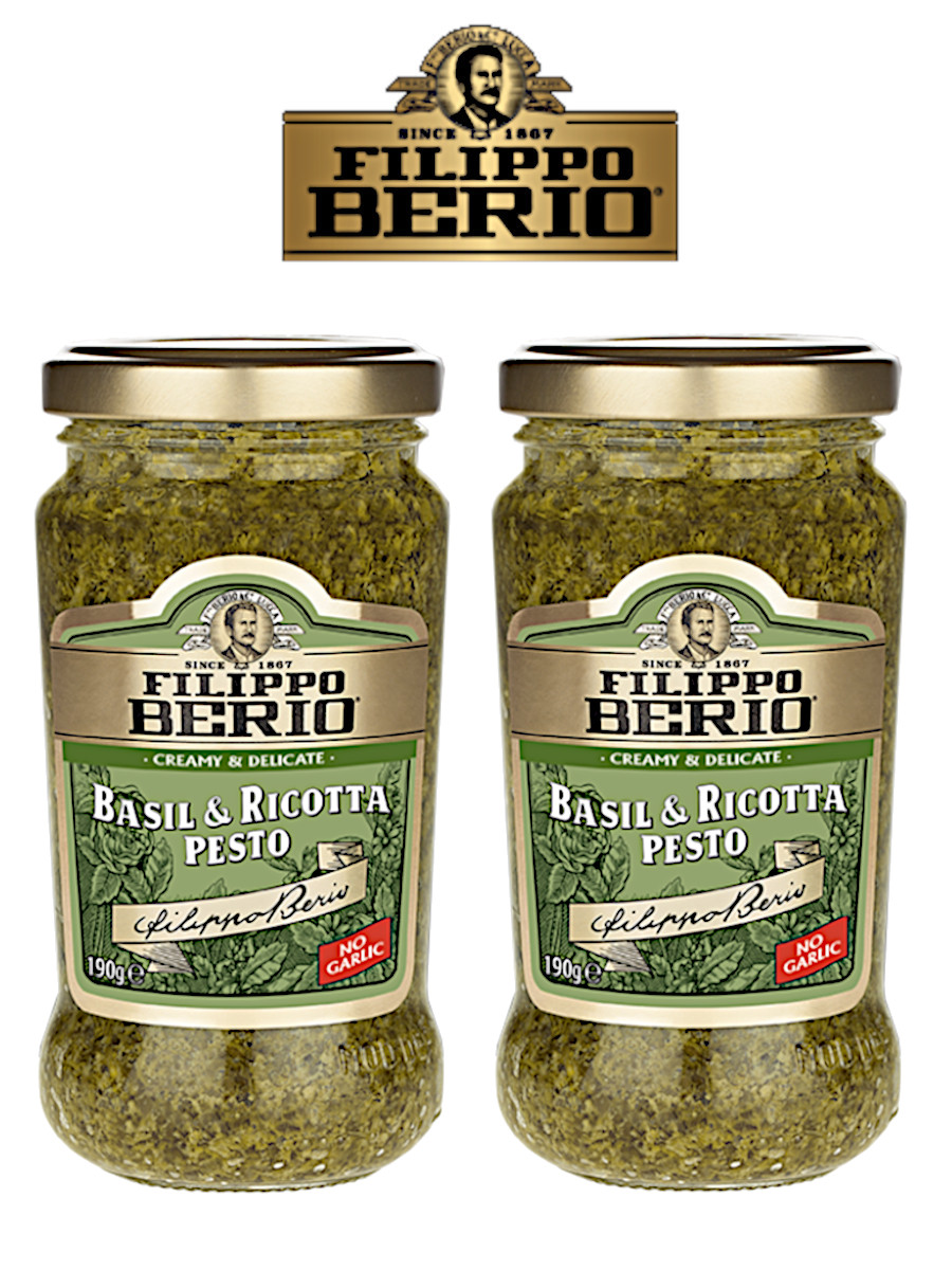 Соус Filippo Berio Песто с базиликом и рикоттой, 2 шт х 190 г