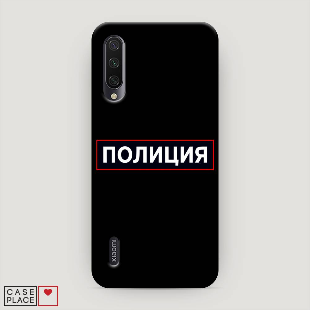 фото Пластиковый чехол "police logo" на xiaomi mi a3 awog