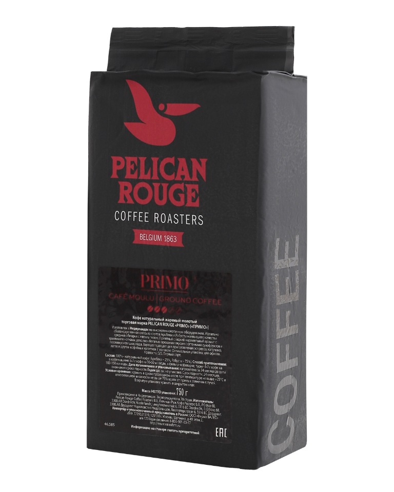 

Кофе молотый PELICAN ROUGE PRIMO 750 г