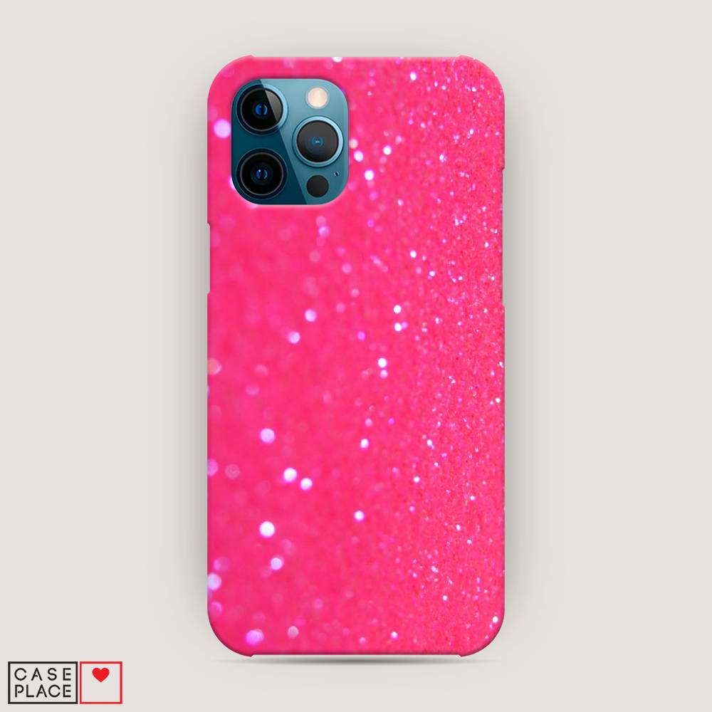 

Пластиковый чехол "Малиновые блестки рисунок" на Apple iPhone 12 Pro Max, 12720-2
