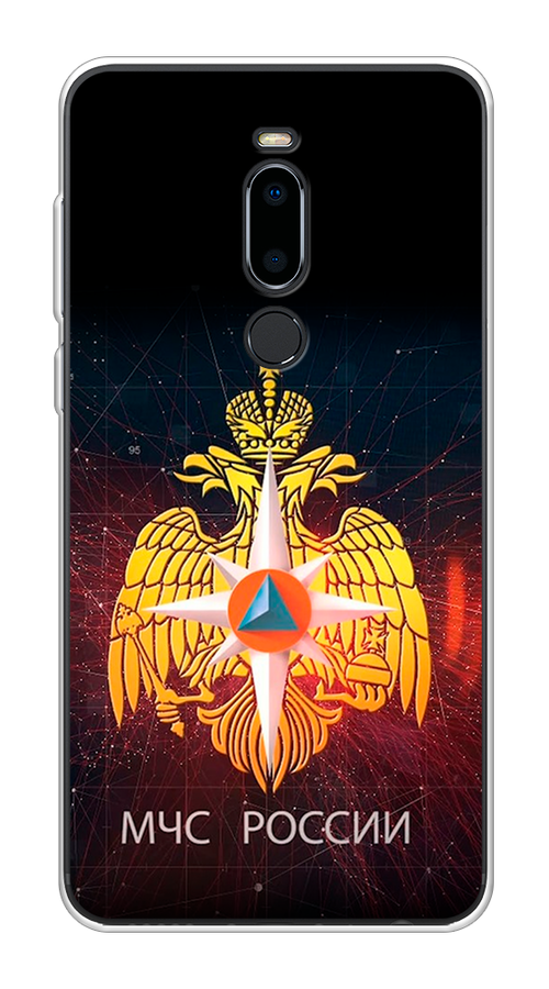 

Чехол Awog на Meizu M8 "МЧС России", Черный;желтый;красный, 73150-5