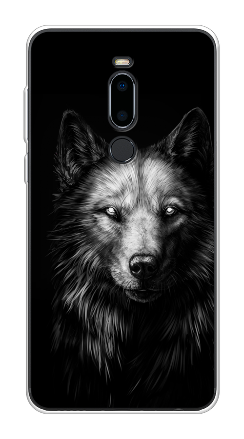 

Чехол Awog на Meizu M8 "Волк черно белый", Серый;бежевый;белый, 73150-1