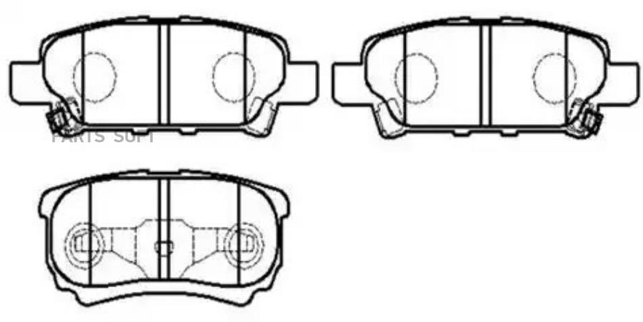

Колодки Тормозные Дисковые Задн Dodge: Caliber 06 - Mitsubishi: Lancer Vi 95 -, Lancer 03