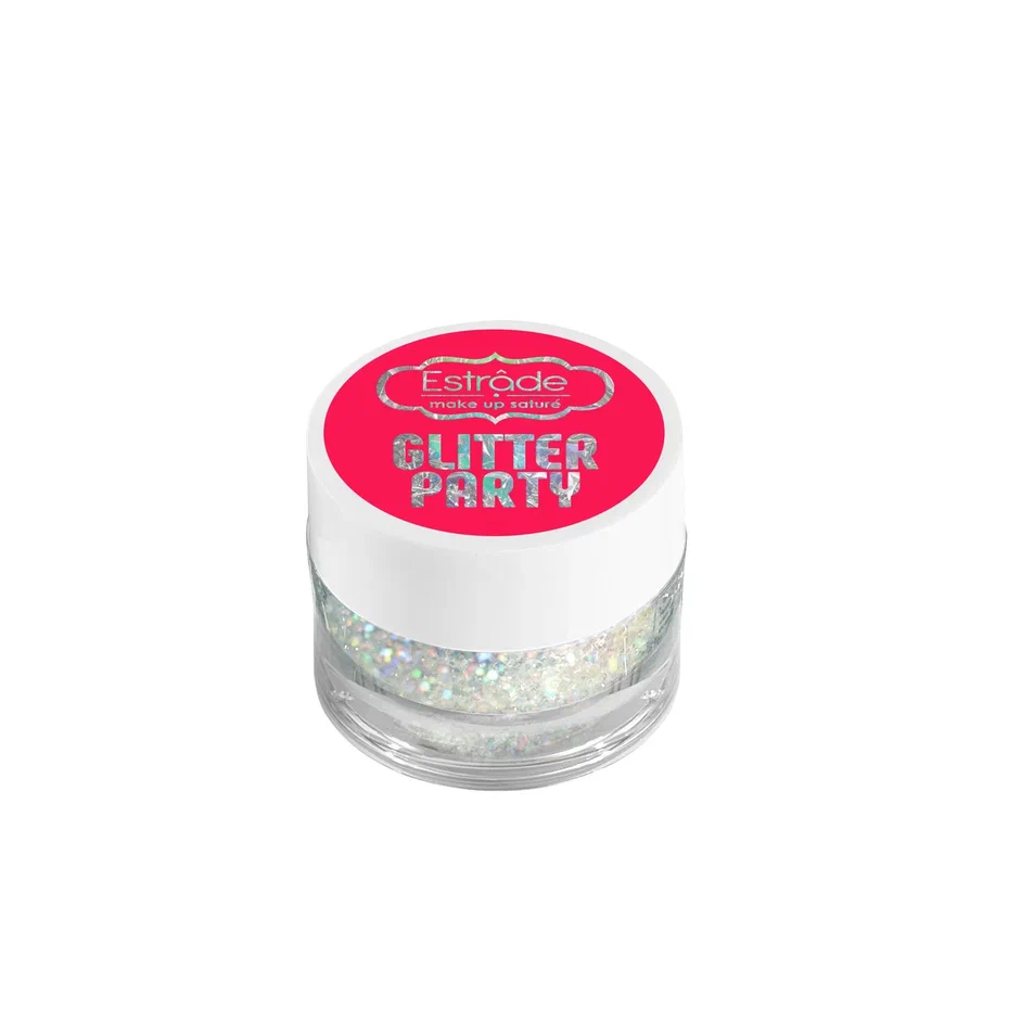 

Гелевый Глиттер Estrade Для Лица Тела И Волос GLITTER PARTY 01 Moon