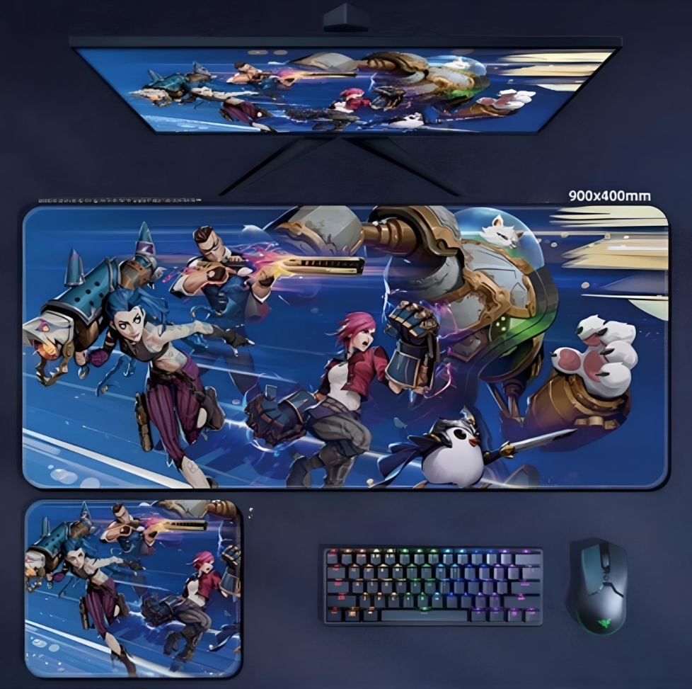 

Игровой коврик для мыши и клавиатуры NoBrand League of Legends 2 (Ark-15), Разноцветный, League of Legends 2