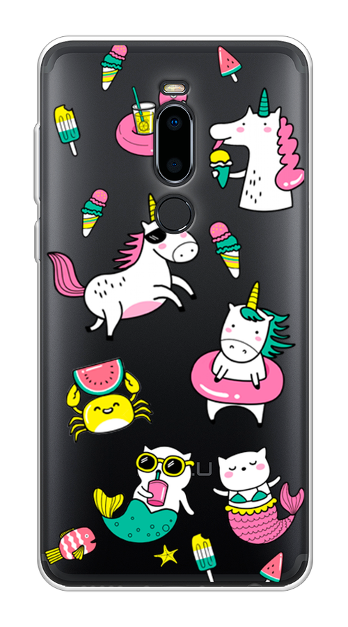

Чехол Awog на Meizu M8 "На отдыхе", Белый;голубой;розовый, 73150-2