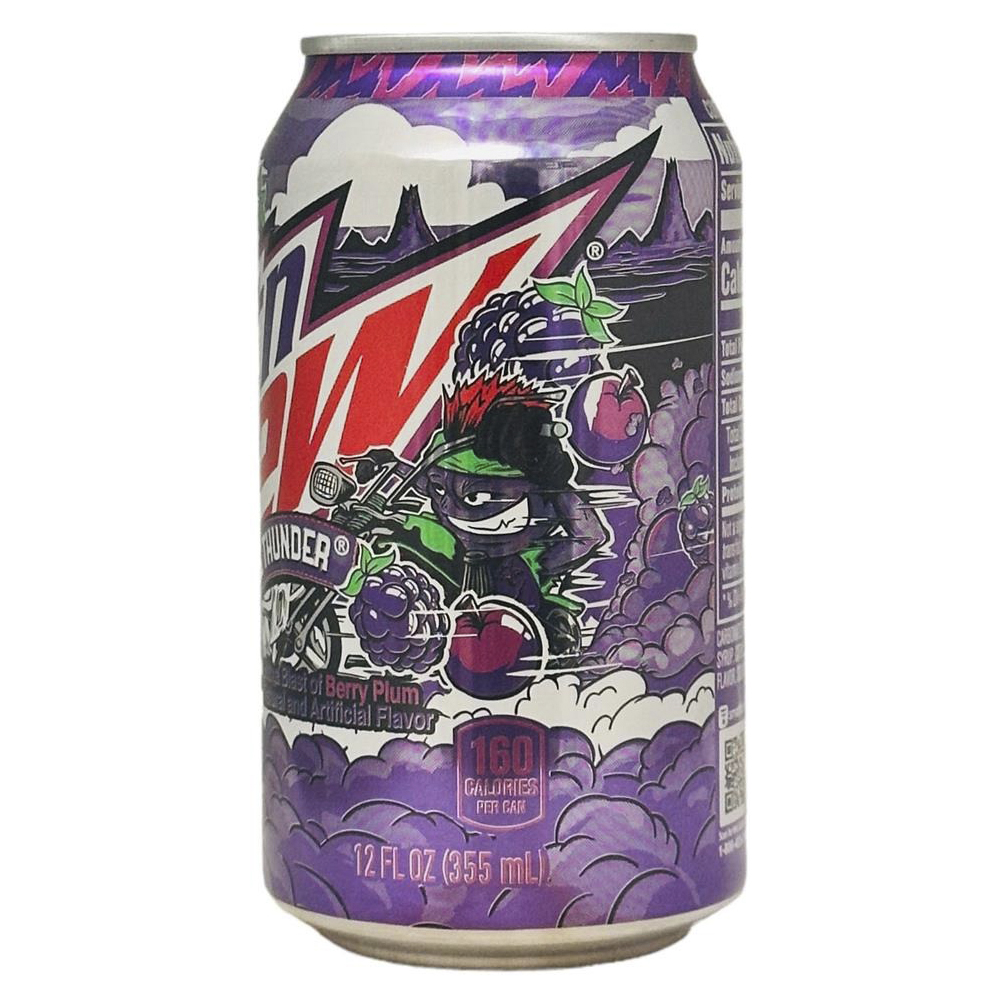 Газированный напиток Mountain Dew Purple Thunder, 0,355 л