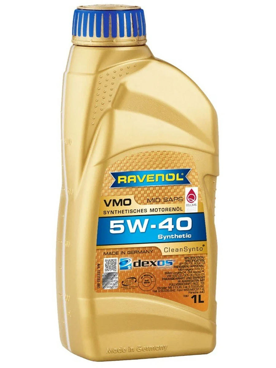 

Моторное масло Ravenol Vmo Sae 5w40 1л