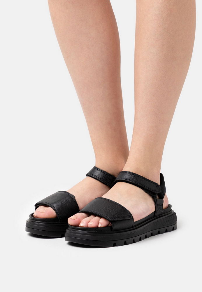 

Сандалии женские Timberland TI111A0E1 черные 38.5 EU, Черный, TI111A0E1