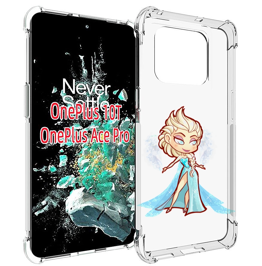 

Чехол MyPads снежная-принцесса женский для OnePlus 10T, Прозрачный, Tocco