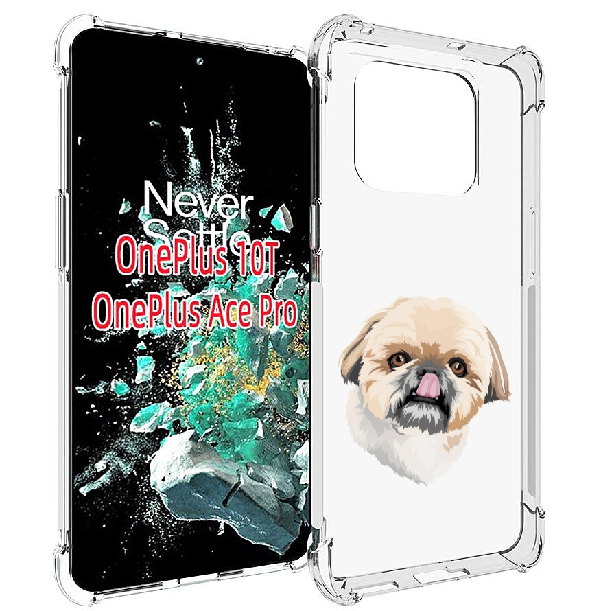 

Чехол MyPads собачка-с-язычком для OnePlus 10T, Прозрачный, Tocco