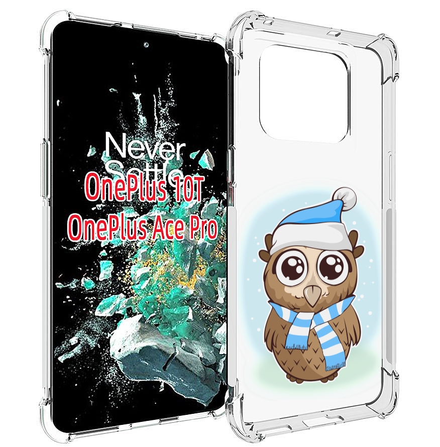 

Чехол MyPads сова-в-шарфике-и-шапке для OnePlus 10T, Прозрачный, Tocco