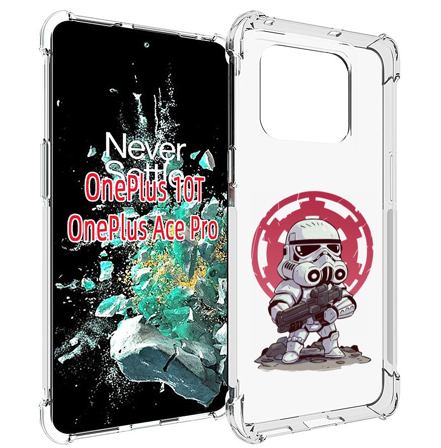 

Чехол MyPads солдат-из-старварс для OnePlus 10T, Прозрачный, Tocco