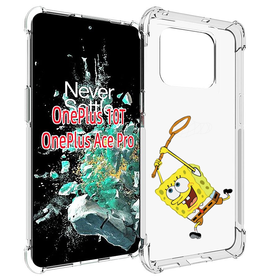 

Чехол MyPads спанчбоб-с-сочком для OnePlus 10T, Прозрачный, Tocco