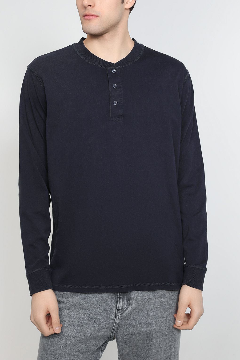 

Лонгслив мужской Esprit Casual 013EE2K307 синий XL, 013EE2K307